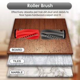 (15 Pack) Saros 10R Replacement Parts for Roborock Saros 10R Robot Vacuum, 2 Roller Brushes, 4 Side Brushes, 3 Dust Bags, 3 HEPA Filters, 3 Mop Pads