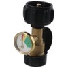 Fudeshe Adapter with Gauge,Refill Connection Brass Propane Tank Leak Detector