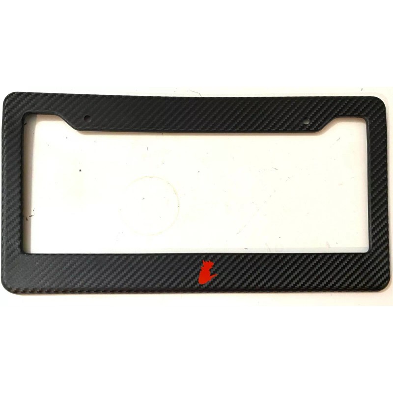 Godzilla Silhoutte Only - Carbon Fiber with RED Automotive License