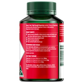 Nature’s Own High Strength Magnesium Tablets 150 - 3 Forms of Magnesium - Helps Relieve Mild Muscle Spasms & Cramps when dietary intake is inadequate - Supports Bone & Joint Health