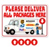 14 x 10" Delivery Signs for Packages, Please Deliver All