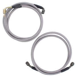 MOTOKU Front and Rear Brake Lines for Polaris RZR 570 800 900XP