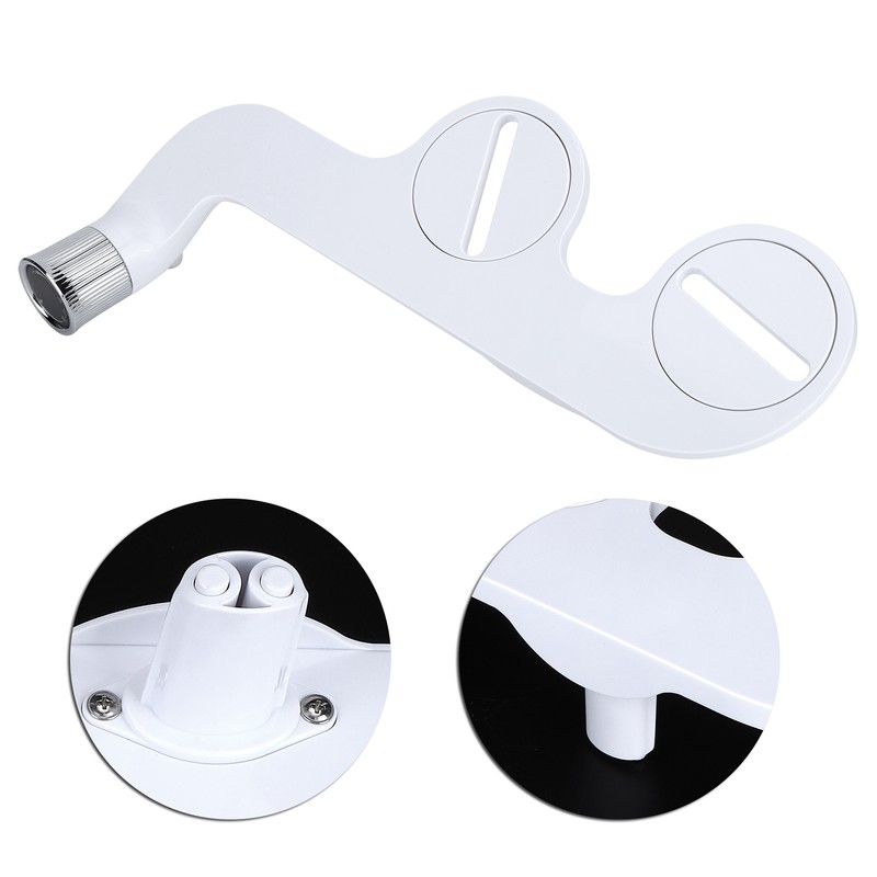G1/2in Thread Toilet Bidet Seat Attachment Cold Water Spray Double
