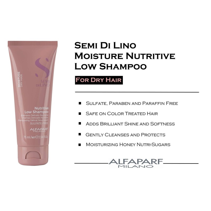 Alfaparf Flaxseed Moisture Nutritive Low Shampoo 75 ml