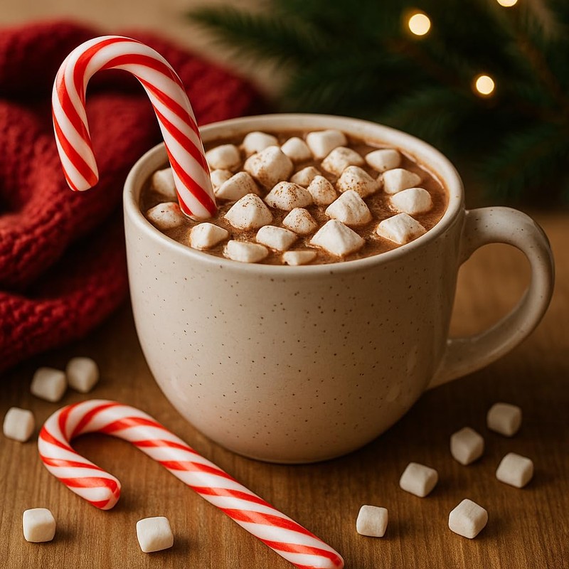 Hot Cocoa & Candy Cane Gift Set – 20 Premium
