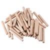 sourcing map 0.31"x2.36"(8x60mm) Wooden Dowel Pin Wood Kiln Dried Fluted