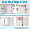 4 Pack Hinge Pin Door Stopper Adjustable Heavy Duty Hinge