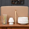 Matcha Whisk Tea Set,Tinyso 4pcs Japanese Tea Set,Traditional Scoop,Matcha Bowl,Ceramic