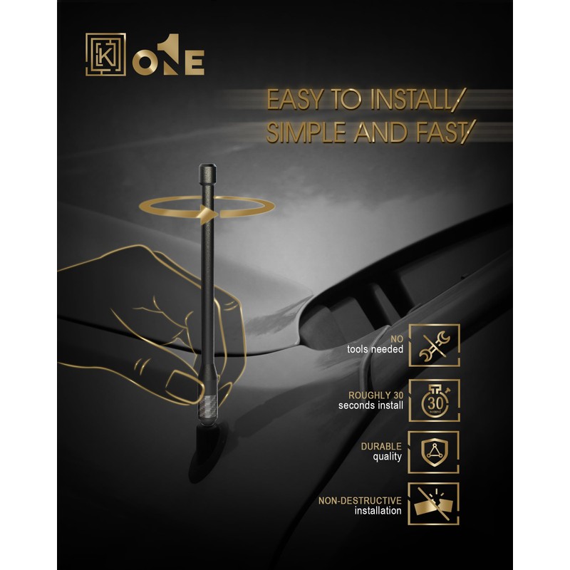 KEYO1E New Carbon Fiber Antenna Compatible with 2015-2025 Motorcycle/Challenger/Roadmaster /