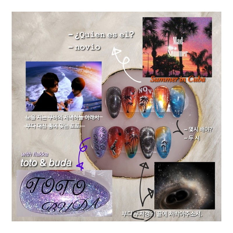 [Handmade Nail Tips] Mad summer (Limited Edition) - Copin /