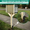 VoTwoofv U-Shape Wet Concrete Post Holder for 4"x4" (Actual 3.5"x3.5")