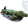 SLOCME Aquarium Alligator Air Bubbler Decorations - Aerating Action Crocodile