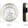 LW SPORT Sauna Thermometer/Hygrometer, for Baths, Hot Springs, Sauna Room,