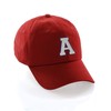 Customized Letter Intial Baseball Hat A to Z Team Colors,