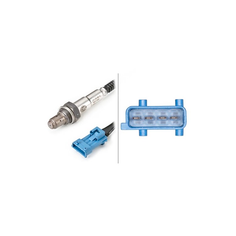 HELLA 6PA 358 066-191 Lambda Sensor - 4-pin connector -