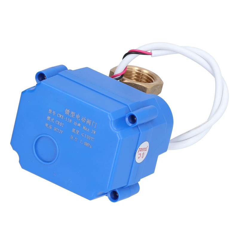 DC12V DN15 1/2 Inch Electric Ball Valve Brass Motorized Switch