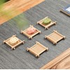 Natiform Bamboo Coasters Set of 4 Stylish Lightweight Tea Holder
