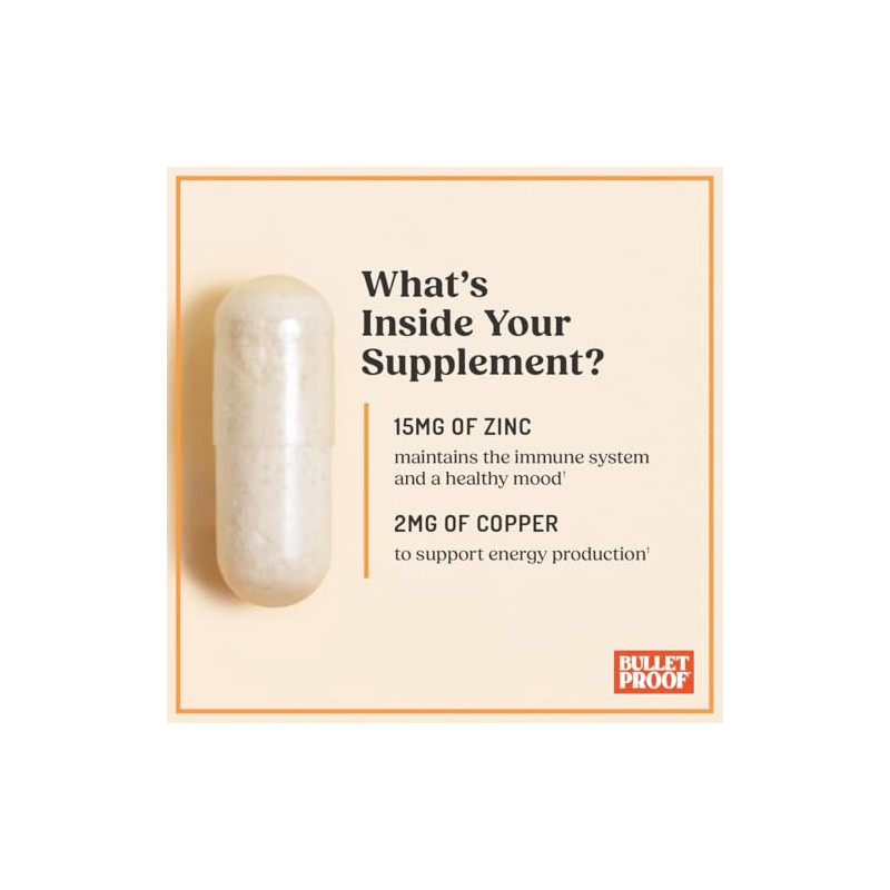 Bulletproof Zinc with Copper, Reliable and Quick Source of Energy