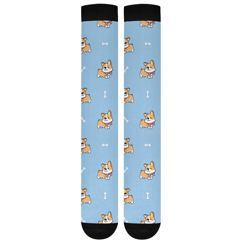 Wusikd Cute Welsh Corgi Compression Socks for Women and Men