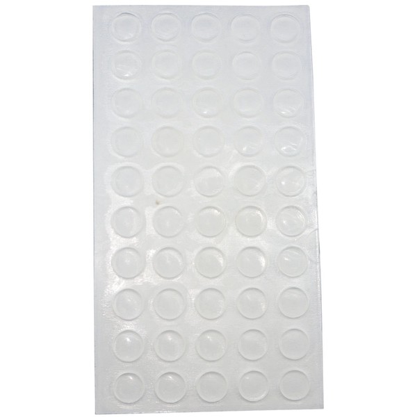 Secotec Clear Plastic Door Stop Mute Kit Diameter 8 mm,