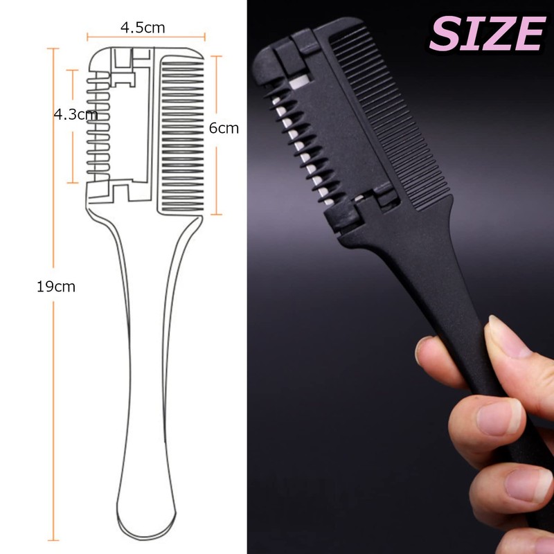 clowin Hair Cutter Comb Self-Cutting Comb Comb Household Barber Plow