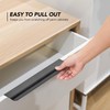 Ravinte Hardware 10 Pack Black Cabinet Handles, Finger Edge Pull