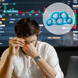 Jagowa 3PCS Hand Strengthener Hand Grip Strengthener Finger Exerciser Stretcher Finger Resistance Bands Stress Relief Toys