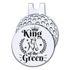Hafhue King of The Green Golf Ball Marker with Magnetic