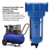 Compressed Air Filter Manual Drain Zinc Alloy Stainless Steel High