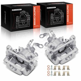 A-Premium Disc Brake Calipers Assembly with Bracket Compatible with Mitsubishi Outlander 2014-2016, 2017-2018 2.4L, Outlander Sport 2013-2018 - Rear Driver and Passenger Side