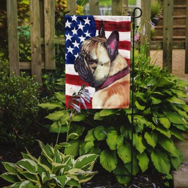 Caroline's Treasures LH9545GF French Bulldog Frenchie USA Patriotic American Flag Flag Garden Size, Small, Multicolor