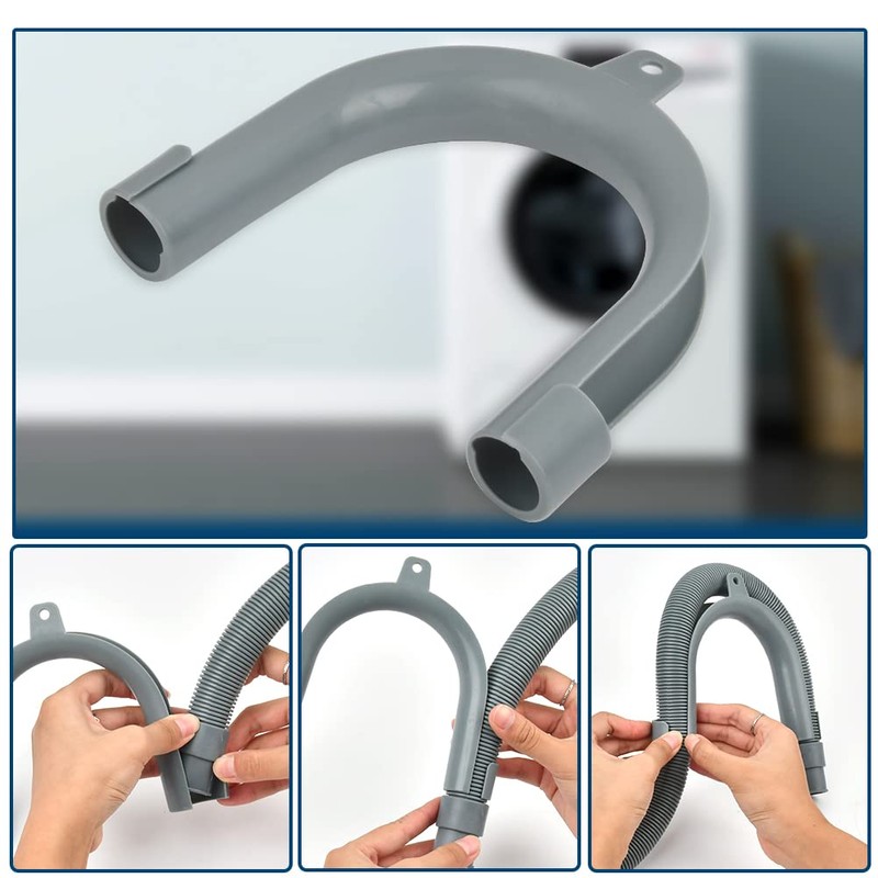 DODUOS 2.5M Washing Machine Drain Hose Extension Pipe Kit, Universal