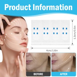 Pack of 240 Face Lifting Tape, Face Tape Lifting Face, Invisible Face Lifting Facial Patches, Facelift Tape, Facelift Tools for Instant Make-Up, for Firming Face Stickers for Girls