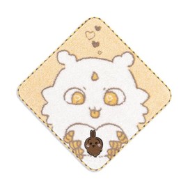 Chiikawa Towel Handkerchief, Yellow, Rabbit 41-1270080, Approx. 9.8 x 9.8 inches (25 x 25 cm)