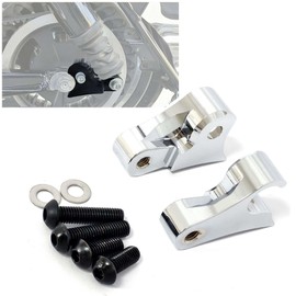 Lynlane Chrome Motorcycle 1'' Rear Lowering Kits Lowering Link Block Kits for Harley Touring Electra Glide 2008-2021, Road Glide CVO FLTRXSE 2017-2023, Ultra Limited FLHTK 2017-2023 (Chrome)