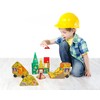 Tytan Tiles Construction Site & Trucks 60-Piece Magnetic Tiles Building
