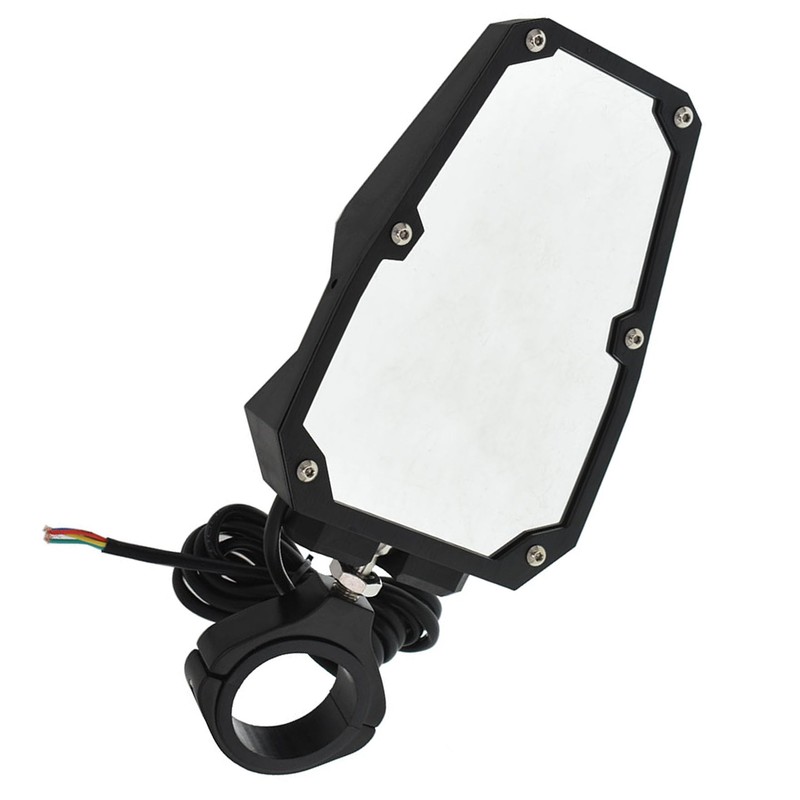 waltyotur UTV Rear View Side Mirrors wIth Lights Replacement for