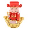 God of Wealth Statue Sunlight Power Vivid Delicate Nodding God
