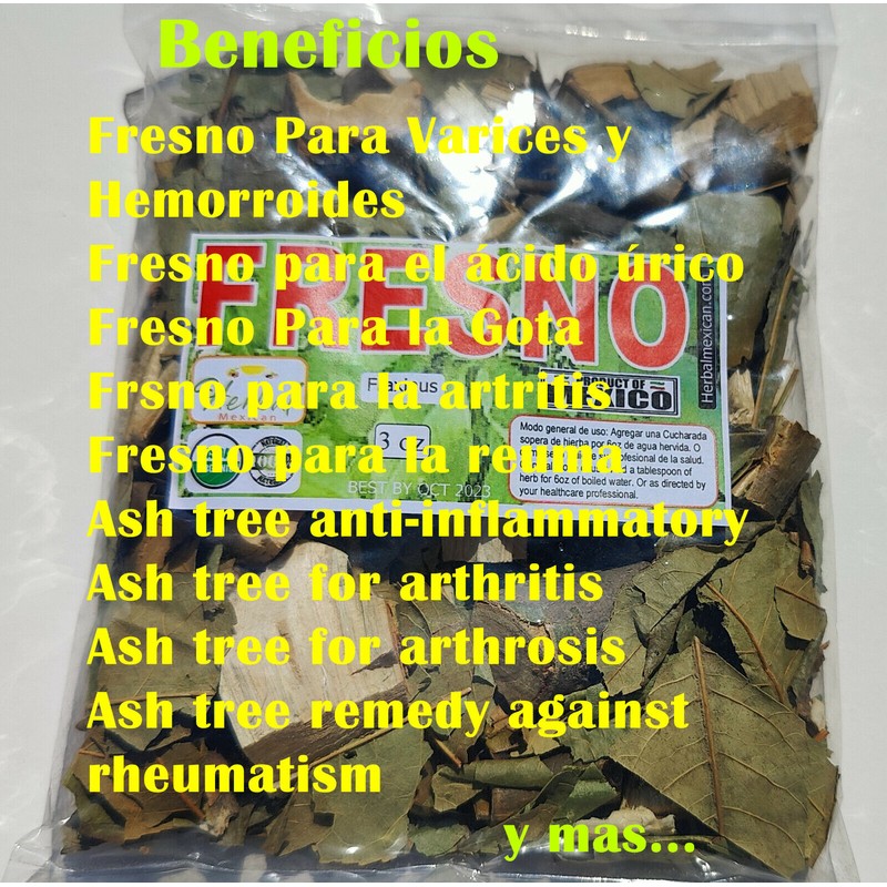 Ash Tree Infusion Te de Fresno 3oz ácido úrico Antirreumático