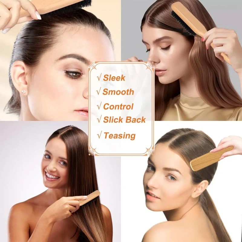 Set De Cepillos Y Barras De Cera Slick Back Para