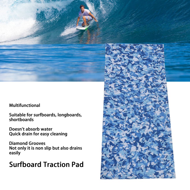 Surfing Board Grip Pad Anti Slip DIY Trimmable EVA Foam