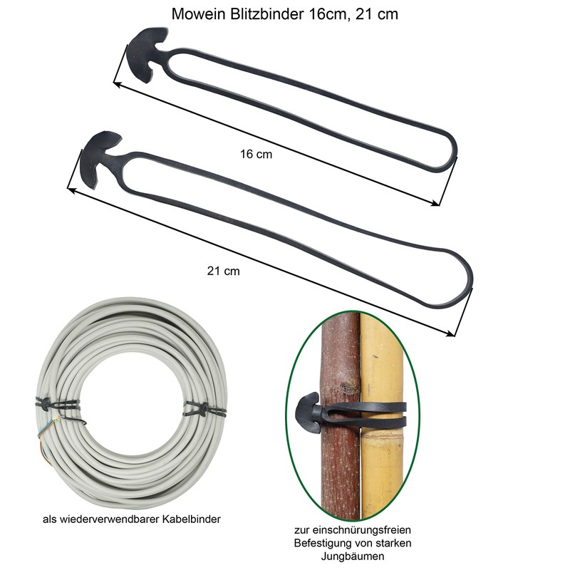 Mowein 50 x Lightning Ties 7 cm - Plant Ties