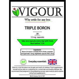 Triple Boron - 30 High Strength 12mg Capsules