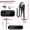 UVVRUR Exhaust Chain Separator Chain Cutter with Exhaust Spring Hook