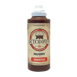 Outback Cookin Brushfire BBQ & Dipping Sauce - Hot & Spicy Barbecue Sauce - Perfect for Grilling, BBQ, Marinades, Dipping, Chicken, Wings, Pizza, Tacos, Burgers, and Steak Lovers - 16 oz Squeeze Bottle