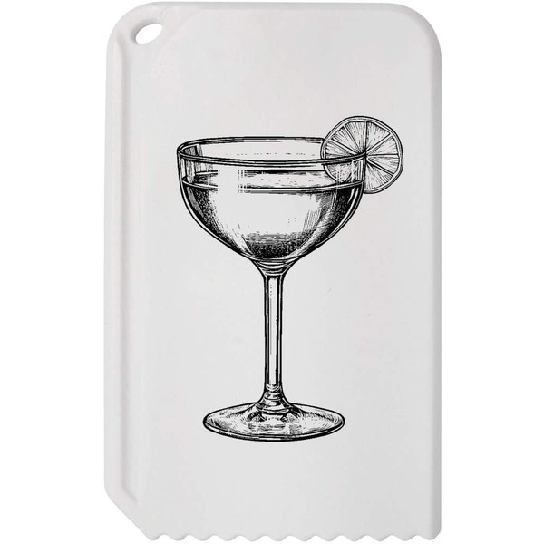 Azeeda 'Cocktail Glass with Lime' Plastic Ice Scraper (IC00038678)