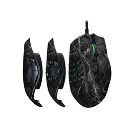 MightySkins Skin Compatible with Razer Naga Trinity - Black Marble | Protective, Durable, and Unique Vinyl Decal wrap Cover | Easy to Apply, Remove, and Change Styles | Made in The USA