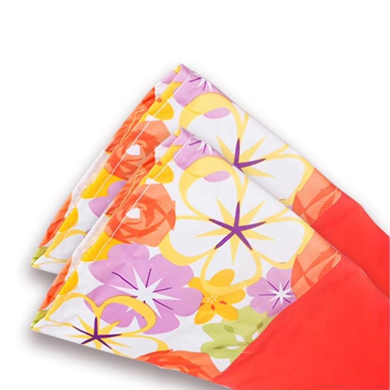 Reusable Long cuff Rubber Kitchen Cleaning Gloves with Non-Slip Texture