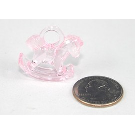 1 Pink Acrylic Rocking Horse Baby Shower Favors- 144 Pieces by Unknown