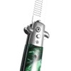 1PC Stainless Steel Switchblade Spring Pocket Oil Hair Comb Foldable